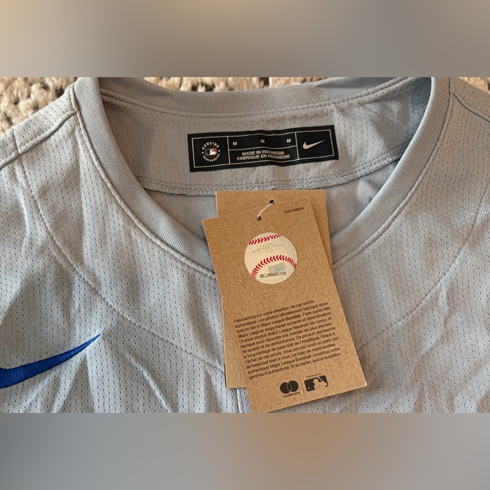 Nike LA Los Angeles Dodgers Tommy Edman #25 MLB Baseball Gray Jersey Men’s Sz: M - Picture 6 of 8